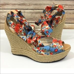 UGG Womens Lucianna Espadrille Sandal Wedge